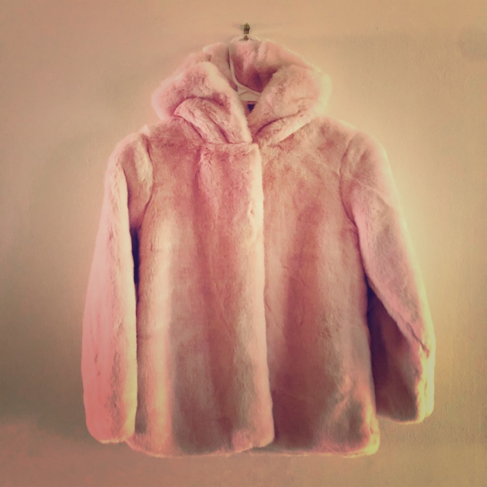 Girls Faux Fur Coat Hanna Andersson (130 cm)